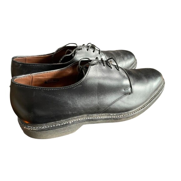 $425 Allen Edmonds Men 10.5 C Globetrotter Black Leather Dress DERBY Shoes USA